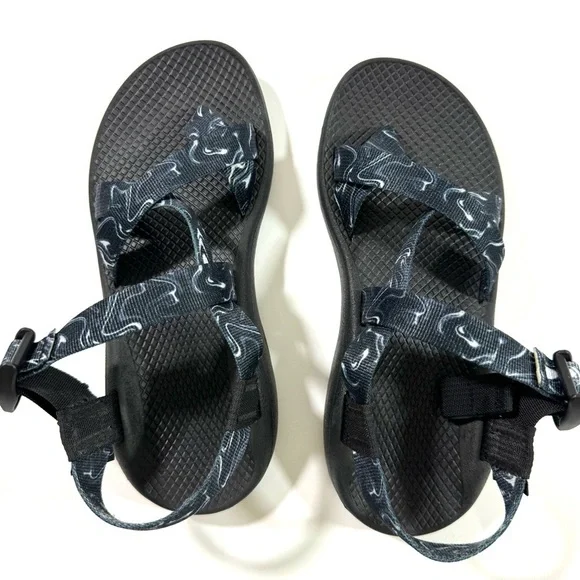 Chaco Z Cloud 2 Ascend Sandals Black Charbon Print - Picture 7 of 8